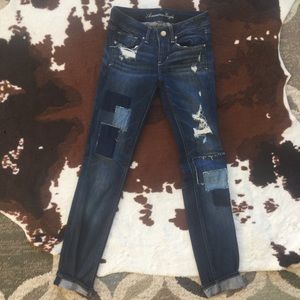 Super cool patchwork jean